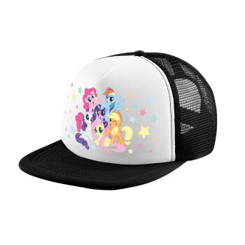 My Little Pony, Καπέλο Ενηλίκων Soft Trucker με Δίχτυ Black/White (POLYESTER, ΕΝΗΛΙΚΩΝ, UNISEX, ONE SIZE)