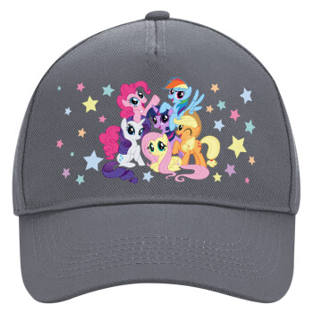 My Little Pony, Ultimate Adult Hat Grey, (100% COTTON DRILL, ADULT, UNISEX, ONE SIZE)