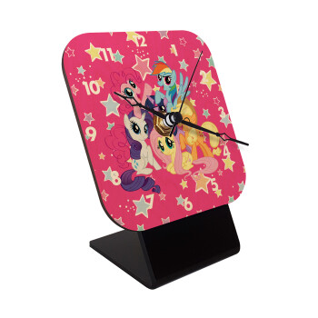 My Little Pony, Quartz Table clock in natural wood (10cm)