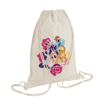 My Little Pony, Backpack bag GYMBAG natural (28x40cm)