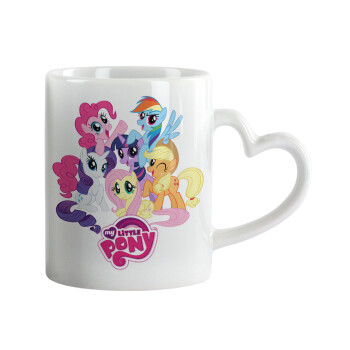 My Little Pony, Mug heart handle, ceramic, 330ml