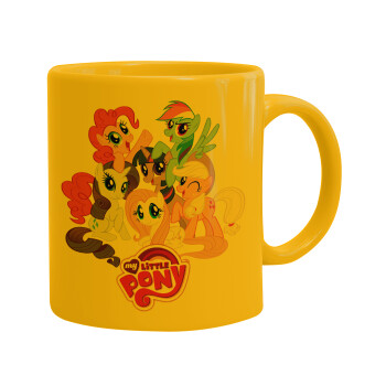 My Little Pony, Ceramic coffee mug yellow, 330ml (1pcs)