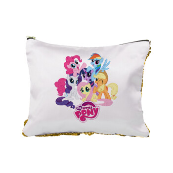 My Little Pony, Sequin Gold Pouch Cosmetic Bag