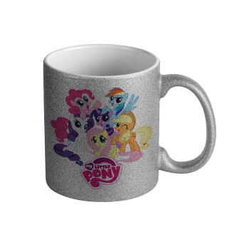 My Little Pony, Κούπα Ασημένια Glitter που γυαλίζει, κεραμική, 330ml