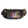 Unisex waist bag (banana) in Jungle camouflage color with 2 pockets