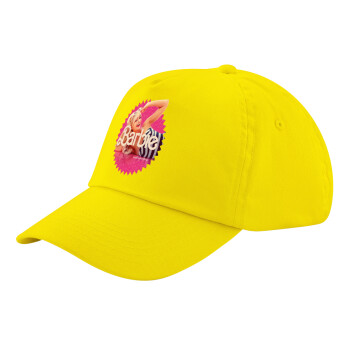 Barbie is everything, Child's Baseball Cap, 100% Cotton Twill, Yellow (COTTON, CHILD, UNISEX, ONE SIZE)