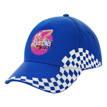 Barbie is everything, Adult Ultimate BLUE RACING Cap, (100% COTTON DRILL, ADULT, UNISEX, ONE SIZE)