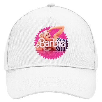 Barbie is everything, Adult Baseball Cap, Drill, White (100% COTTON, ADULT, UNISEX, ONE SIZE)