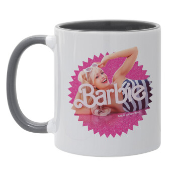 Barbie is everything, Mug colored grey, ceramic, 330ml