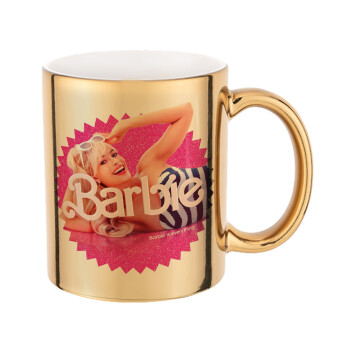 Barbie is everything, Mug ceramic, gold mirror, 330ml