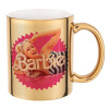 Mug ceramic, gold mirror, 330ml