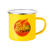 Yellow Enamel Metallic Cup 360ml