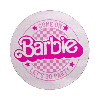 Come On Barbie Lets Go Party , Επιφάνεια κοπής γυάλινη στρογγυλή (30cm)