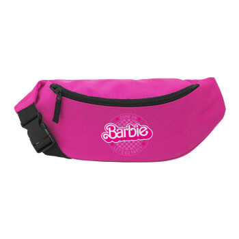 Come On Barbie Lets Go Party , Unisex waist bag (banana) in PINK color with 2 pockets