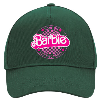 Come On Barbie Lets Go Party , Adult Ultimate Hat GREEN, (100% COTTON DRILL, ADULT, UNISEX, ONE SIZE)