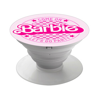 Come On Barbie Lets Go Party , Phone Holders Stand  White Hand-held Mobile Phone Holder