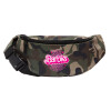 Unisex waist bag (banana) in Jungle camouflage color with 2 pockets