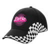 Adult Ultimate BLACK RACING Cap, (100% COTTON DRILL, ADULT, UNISEX, ONE SIZE)