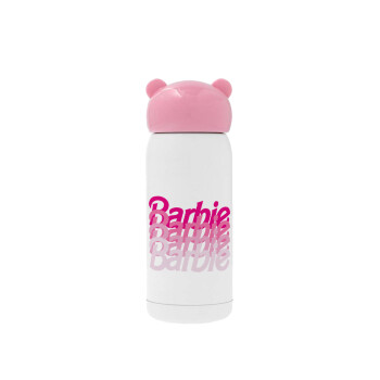 Barbie repeat, Pink stainless steel thermal flask, 320ml