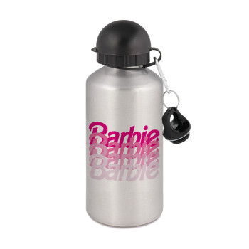 Barbie repeat, Metallic water jug, Silver, aluminum 500ml