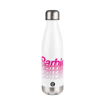 Barbie repeat, Metal mug thermos White (Stainless steel), double wall, 500ml