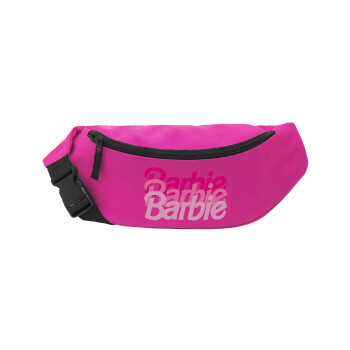 Barbie repeat, Unisex waist bag (banana) in PINK color with 2 pockets