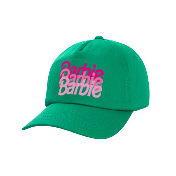 Barbie repeat, Καπέλο παιδικό Baseball, 100% Βαμβακερό Twill, Πράσινο (ΒΑΜΒΑΚΕΡΟ, ΠΑΙΔΙΚΟ, UNISEX, ONE SIZE)