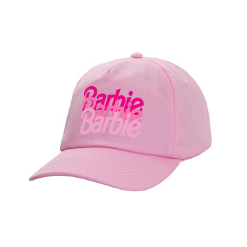 Barbie repeat, Καπέλο παιδικό casual μπειζμπολ, 100% Βαμβακερό Twill, ΡΟΖ (ΒΑΜΒΑΚΕΡΟ, ΠΑΙΔΙΚΟ, ONE SIZE)