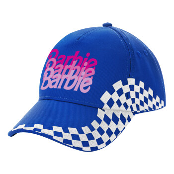 Barbie repeat, Adult Ultimate BLUE RACING Cap, (100% COTTON DRILL, ADULT, UNISEX, ONE SIZE)