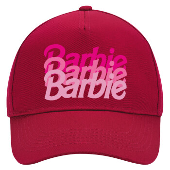 Barbie repeat, Adult Ultimate Hat RED, (100% COTTON DRILL, ADULT, UNISEX, ONE SIZE)