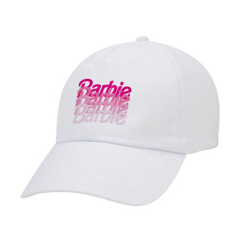 Barbie repeat, Καπέλο Ενηλίκων Baseball Λευκό 5-φύλλο (POLYESTER, ΕΝΗΛΙΚΩΝ, UNISEX, ONE SIZE)