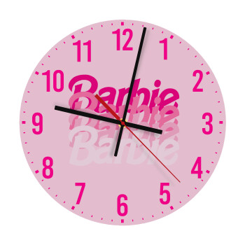 Barbie repeat, Ρολόι τοίχου ξύλινο (30cm)