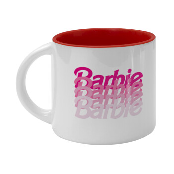 Barbie repeat, Κούπα κεραμική 400ml Λευκή/Κόκκινη