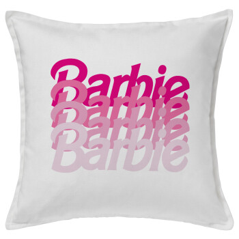 Barbie repeat, Sofa cushion White 50x50cm includes filling