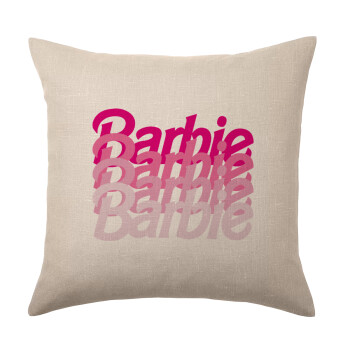 Barbie repeat, Μαξιλάρι καναπέ ΛΙΝΟ 40x40cm περιέχεται το  γέμισμα