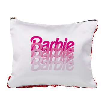 Barbie repeat, Τσαντάκι νεσεσέρ με πούλιες (Sequin) Κόκκινο