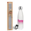 Easter candle, metallic white thermos bottle (500ml) & aromatic flat candle (30cm) (GRAY)