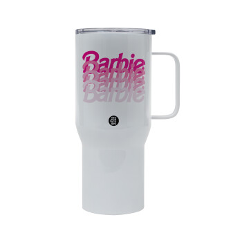 Barbie repeat, Mega Stainless steel Tumbler with lid, double wall 750L