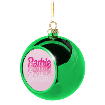 Barbie repeat, Green Christmas tree ornament ball 8cm