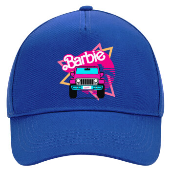 Barbie car, Ultimate Adult Hat BLUE, (100% COTTON DRILL, ADULT, UNISEX, ONE SIZE)