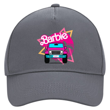 Barbie car, Ultimate Adult Hat Grey, (100% COTTON DRILL, ADULT, UNISEX, ONE SIZE)