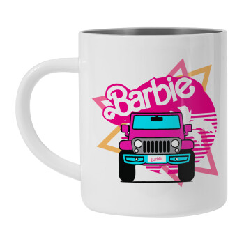 Barbie car, Mug Stainless steel double wall 450ml