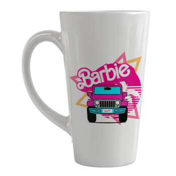 Barbie car, Κούπα κωνική Latte Μεγάλη, κεραμική, 450ml