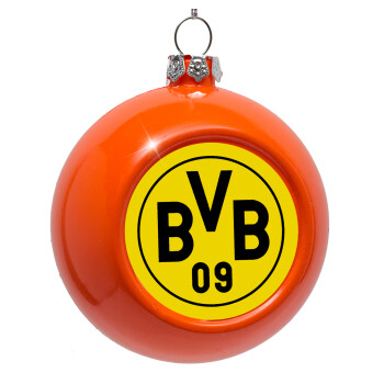 BVB Dortmund, Orange Christmas tree ornament bauble 8cm