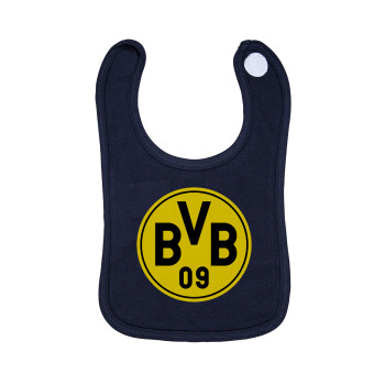 BVB Dortmund, Σαλιάρα με Σκρατς 100% Organic Cotton Μπλε (0-18 months)