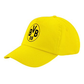 BVB Dortmund, Child's Baseball Cap, 100% Cotton Twill, Yellow (COTTON, CHILD, UNISEX, ONE SIZE)