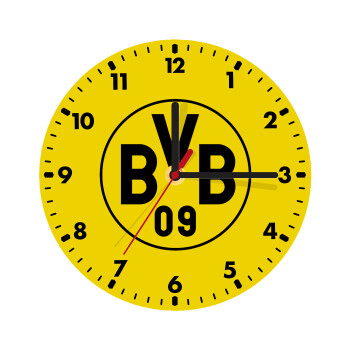 BVB Dortmund, Wooden wall clock (20cm)