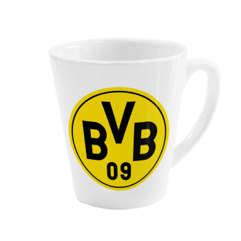 BVB Μπορούσια Ντόρτμουντ , Κούπα κωνική Latte Λευκή, κεραμική, 300ml