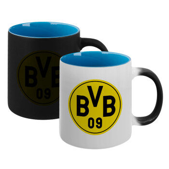 BVB Dortmund, Κούπα Μαγική εσωτερικό μπλε, κεραμική 330ml που αλλάζει χρώμα με το ζεστό ρόφημα