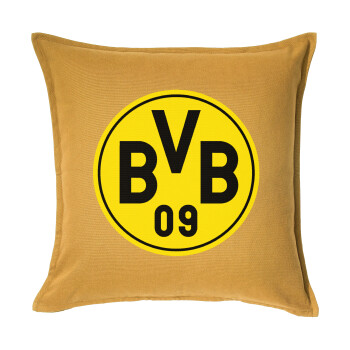 BVB Dortmund, Sofa cushion YELLOW 50x50cm includes filling